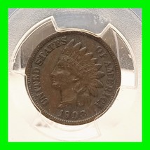 Key Date 1908-S Indian Head Penny Cent 1c Graded PCGS VF35 - £128.28 GBP