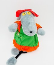 Knickerbocker Periwinkle Grey Mouse Shelf Sitter Plush Stuffed Animal 1978 - £36.76 GBP