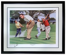 Arnold Palmer Signé Encadré 22x28 Pga Golf Affiche Bas AD58243 - $678.98