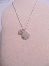 Aqua 20&quot; Silver Tone &quot;Enjoy the Journey&quot; Pendant Necklace A428 $28 - £8.90 GBP