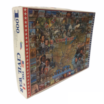 White Mountain Puzzle The Civil War 1000 Piece Puzzle Great For Teaching... - $18.32