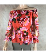 MARCIANO Guess Women&#39;s Off The Shoulder Floral Top NWOT XS - £18.81 GBP