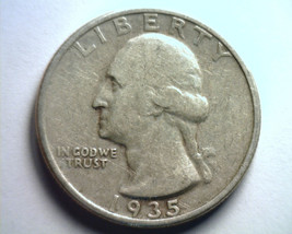 1935 Washington Quarter Very Fine Vf Nice Original Coin Bobs Coins 99c Shipment - £9.03 GBP