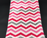 Baby Starters Blanket Chevron Single Layer Zig Zag Pink Gray White 2015 - £31.28 GBP