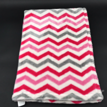 Baby Starters Blanket Chevron Single Layer Zig Zag Pink Gray White 2015 - £31.28 GBP