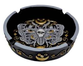 Skull in Butterfly ashtray - £11.72 GBP