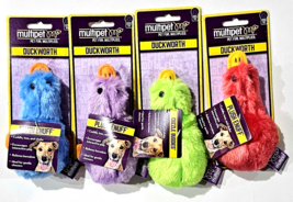 4 Pack Multipet Pet Fun Multiplied Duckworth Dog Toy Cuzzle Buddies 5 Inch - £24.35 GBP