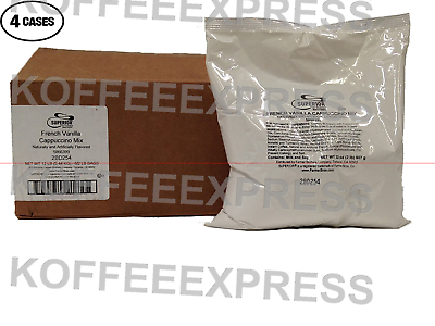 Primary image for 4 CASE DEAL FRENCH VANILLA  CAPPUCCINO MIX 24 /2 LB BAGS 66399 SUPERIOR