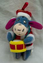 Walt Disney Christmas Eeyore Drummer 5&quot; Plush Stuffed Animal Toy Ornament 2002 - $14.85