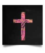 Satin Poster &quot;Pink Cross&quot; - $14.85+