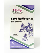 SOYA Isoflavones 80% Extract 120 Capsules Non-GMO Supports Hormonal Balance - $22.62