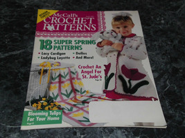 McCall&#39;s Crochet Patterns Magazine April 1993 Floral Cardigan - £2.39 GBP