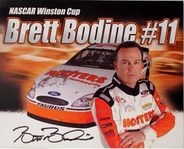 NASCAR Winston Cup - BRETT BODINE #11 - Autographed Color Photo - HOOTER... - £7.85 GBP