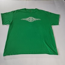 Biker T-Shirt Sz XL Green Short Sleeve Bike Street Fest Weekend Cambridg... - $15.61 CAD