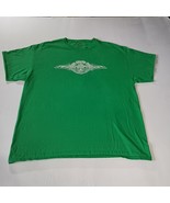 Biker T-Shirt Sz XL Green Short Sleeve Bike Street Fest Weekend Cambridg... - $15.63 CAD
