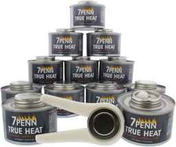 7Penn Chafing Fuel Cans with Opener - 12pk 6hr Canned Heat Fondue Fuel Burners - £30.01 GBP