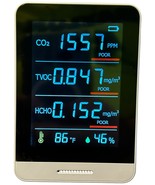 AK3 5-in-1 Portable Air Quality Monitor Indoor AK3 CO2 Carbon Dioxide TV... - $12.05