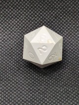 Vintage Gamescience Ivory D20 (0-9) Dice - $646.35 MXN