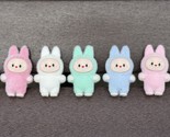 5 PIECES LOT LABUBU MONSTER MINI FIGURES PLUSH POP DOLL  EXCITING MACARO... - $19.99