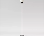 Room Essentials™ ~ 3-Way Switch ~ Floor Lamp ~ Black Finish ~ Plastic Shade - £29.28 GBP