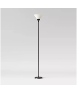 Room Essentials™ ~ 3-Way Switch ~ Floor Lamp ~ Black Finish ~ Plastic Shade - $37.40