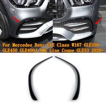 Front bumper lip cover stick  -Benz GLE cl W167 GLE350 450 53 GLE400d AMG Line C - £144.46 GBP