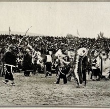 1921 Ceremonial War Dance Native Americans At Bucking Champs Photo Print DWN8C - £26.05 GBP