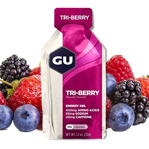GU Energy Original Sports Nutrition Energy Gel, Tri-Berry, 24-Count Box - $38.12