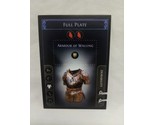 *Punched* Path Of Exile Exilecon Full Plate Of Walling Magic Trading Card - $39.59