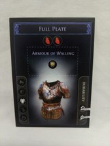 *Punched* Path Of Exile Exilecon Full Plate Of Walling Magic Trading Card - £31.13 GBP