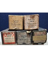 Lot Of 5 vintage QRS Player Piano Word Rolls 8024/5808/2975/643/4187787 (B) - £15.57 GBP