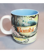 Vintage Walt Disney Bambi Coffee Mug Classic Thumper Flower 12 oz Cerami... - £14.18 GBP