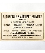 1954 Automobile &amp; Aircraft Services Dealership Advertisement Automobilia... - €17,15 EUR