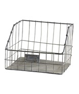Rustic Basket AMR865 Home Office Storage Organization Metal 14&quot; L  - $49.25 CAD