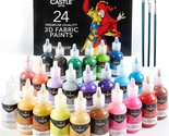 3D Fabric Paint Set | 24 Quality Vibrant Colors In 29Ml Bottles | For Ar... - $51.99
