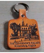 Fort Williamsburg Virginia The Governors Palace Leather Keychain Vintage... - $12.20