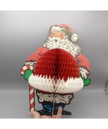 VINTAGE Honeycomb Tissue SANTA CLAUS  1978 BEISTLE Christmas Centerpiece... - $289.34 MXN