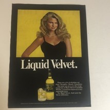 1978 Black Velvet Print Ad Advertisement Vintage Pa2 - £4.67 GBP