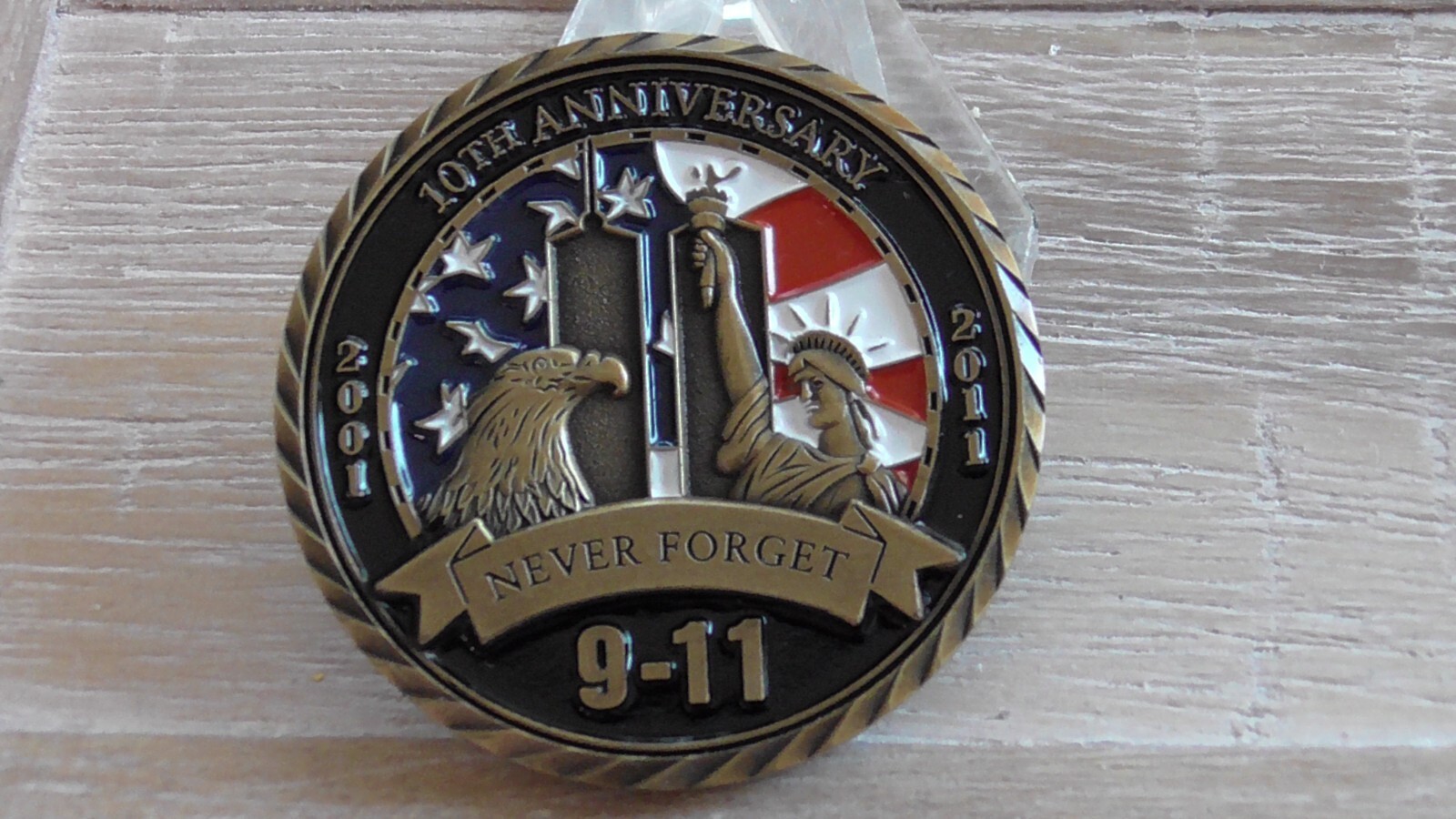 10th Anniversary September 11th 2001 The Pentagon  9/11 Challenge Coin #... - $10.88