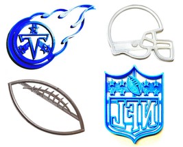 Tennessee Titans NFL Football Logo Set Of 4 Cookie Cutters USA PR1135 - £8.25 GBP