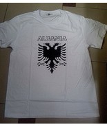 New-Summer-Albania-Albanian-Flag-UNISEX-Short-Sleeve-WhiteT-shirt-FROM X... - £11.81 GBP