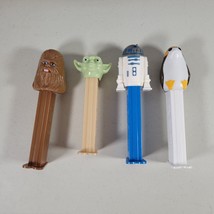 Star Wars Pez Lot of 4 R2-D2 Chewbacca Poag Yoda 1997-2001 Collectible - £9.98 GBP