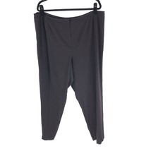 Eileen Fisher Womens Dress Pants Straight Leg Wool Blend Brown 1X - £33.90 GBP