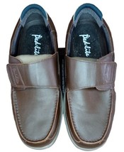 Ped Lite Oliver/ Strap Men&#39;s Genuine Leather Brown Shoes Size 11M 10200 - £35.61 GBP