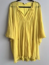 Diane Von Furstenberg New Fleurette Dress Yellow Silk 4 - $93.10
