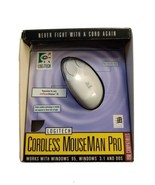 Logitech Cordless MouseMan Pro Receiver w/ Mouse Model 1355 Vintage Free... - £23.12 GBP