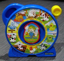 SEE N' SAY The Farmer Says Animal Sounds Baby Children Toddler Toy Clean Working - $24.99