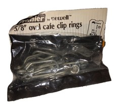 Premier By Newell 5/8” Oval Cafe Clip Rings SEALED Vintage  - $108.73 MXN