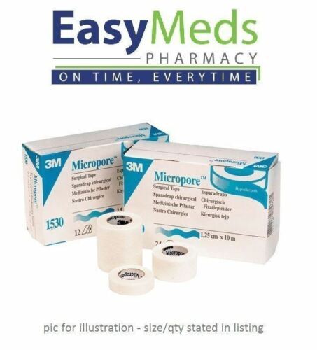 3M Micropore Hypoallergenic Surgical Tape 2.5cm x 9.1m - Eyelash Extensi... - $1.34+