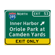 Oriole Park at Camden Yards Metal Highway Sign - $24.00+
